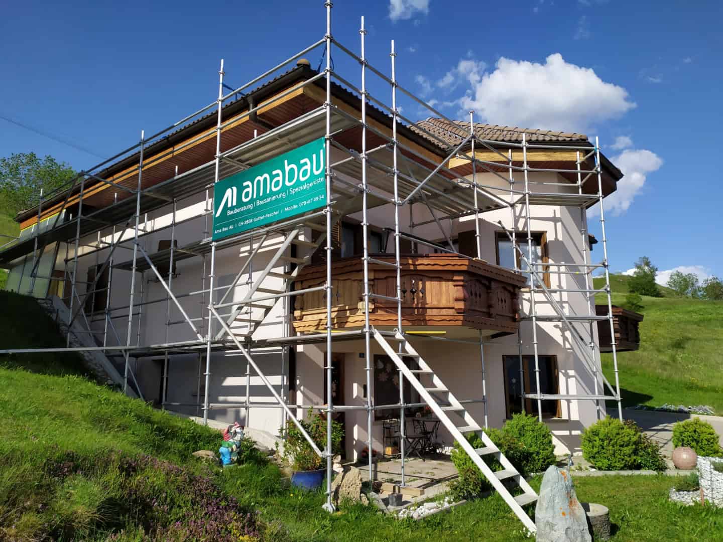 Arbeitsgerüst / EFH Guttet-Feschel